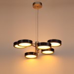 5451/99LB L-VISION  ODL_EX26 черный/никель/металл/керамика/акрил Люстра LED 99W  2000К/3000K/4000K Rivera