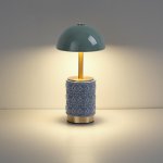 5452/3TL L-VISION ODL_EX26 светлая бронза/зеленый/синий/металл/керамика Настольная лампа беспроводная LED*3W 3000K LULU