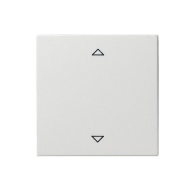 Gira S-55 Бел Накладка нажимного электронного жалюзийного выключателя с ДУ (радио) (G54527)