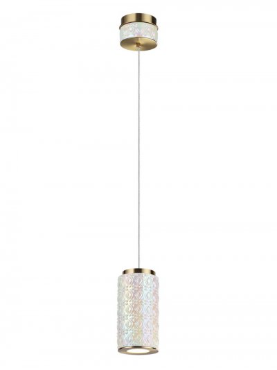 5454/5L L-VISION ODL_EX26 011 светлая бронза/жемчужный/металл/керамика/акрил Подвес LED 5W 3000K LULU