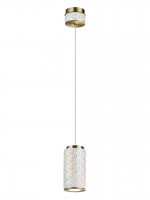 5454/5L L-VISION ODL_EX26 011 светлая бронза/жемчужный/металл/керамика/акрил Подвес LED 5W 3000K LULU