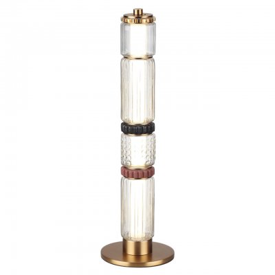 5455/15TL L-VISION ODL_EX26 043 сатин.латунь/терракот/черный Настольная лампа LED 15W 4000K COLLIER