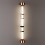 5455/18WL L-VISION ODL_EX26 043 сатин.латунь/терракот/черный Настенный светильник LED 22W 4000K COLLIER