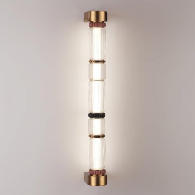 5455/18WL L-VISION ODL_EX26 043 сатин.латунь/терракот/черный Настенный светильник LED 22W 4000K COLLIER