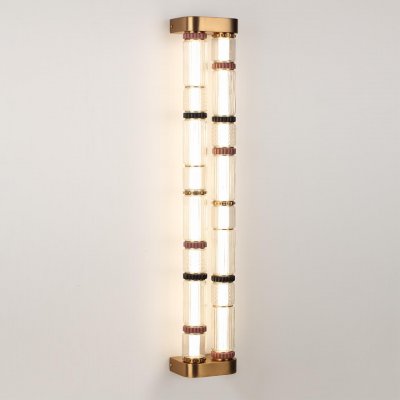 5455/60WL L-VISION ODL_EX26 043 сатин.латунь/терракот/черный Настенный светильник LED 60W 4000K COLLIER