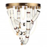 5455/80CL L-VISION ODL_EX26 043 сатин.латунь/терракот/черный Люстра потолочная LED 80W 4000K COLLIER