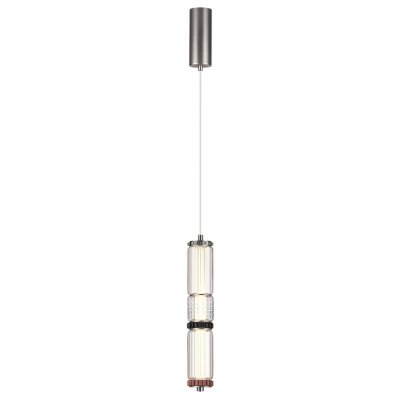 5456/12L L-VISION ODL_EX26 045 темный сатин.никель/терракот/черный Подвес LED 12W 4000K COLLIER