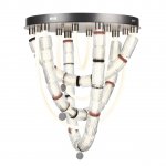 5456/80CL L-VISION ODL_EX26 045 темный сатин.никель/терракот/черный Люстра потолочная LED 80W 4000K COLLIER