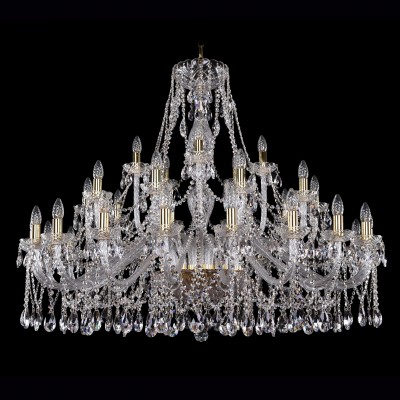 Большая хрустальная люстра Bohemia Ivele 1413/20+10+5/460-100/G Большая хрустальная люстра Bohemia Ivele 1413/20+10+5/460-100/G