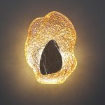 5461/12WLA L-VISION ODL_EX26 черный/янтарный/коричневый/металл/стекло/мрамор Настенный светильник LED x 12W 3000K CORALLA