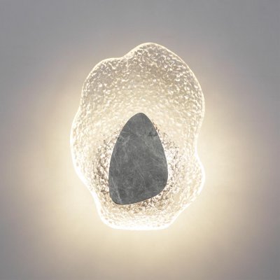 5461/12WLB L-VISION ODL_EX26 черный/прозрачный/серый/металл/стекло/мрамор Настенный светильник LED x 12W 3000K CORALLA