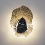 5461/12WL L-VISION ODL_EX26 черный/дымчатый/черный/металл/стекло/мрамор Настенный светильник LED x 12W 3000K CORALLA