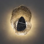 5461/12WL L-VISION ODL_EX26 черный/дымчатый/черный/металл/стекло/мрамор Настенный светильник LED x 12W 3000K CORALLA