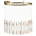 5468/118L L-VISION ODL_EX27 сатинированн.латунь/градиент коричн./металл/стекло Люстра LED 118W SPIRA