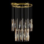 5468/150L L-VISION ODL_EX27 сатинированн.латунь/градиент коричн./металл/стекло Люстра LED*150W 3500K SPIRA