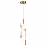 5468/9L L-VISION ODL_EX27 сатинированн.латунь/градиент коричн./металл/стекло Подвес LED*9W 3500K SPIRA