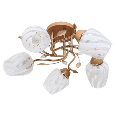 Люстра эконом Экономсвет 5472/5FGD WT Люстра эконом Экономсвет 5472/5FGD WT