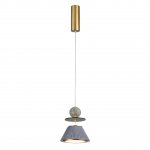 5475/10LG L-VISION ODL_EX27 сатинированн.латунь/синий/металл/стекло/мрамор/керамика Люстра LED*10W 3000K 664lm JAZZ