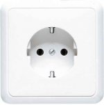 JUNG CD 500/CD plus Бел Розетка с/з в сборе с рамкой (5520)