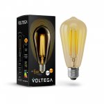Лампочка светодиодная VG10-ST64Gwarm6W Voltega