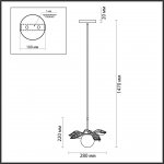 Подвесной светильник Lumion 5617/1 TANZANIA