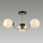 5642/3C COMFI LN23 чёрный, золотой Люстра потолочная E27 3*60W 220V BLISS