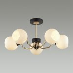 5642/5C COMFI LN23  чёрный, золотой Люстра потолочная E27 5*60W 220V BLISS