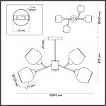 Люстра потолочная Lumion 5650/4C COMFI