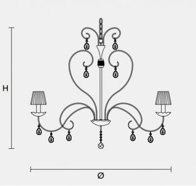 Подвесной светильник Masiero CLASSICA 5660 8 Подвесной светильник Masiero CLASSICA 5660 8