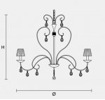 Подвесной светильник Masiero CLASSICA 5660 8