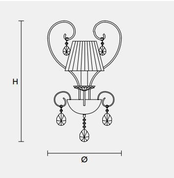 Настенный светильник Masiero CLASSICA 5660 A1 Настенный светильник Masiero CLASSICA 5660 A1