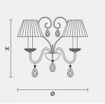Настенный светильник Masiero CLASSICA 5660 A2