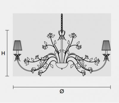 Подвесной светильник Masiero CLASSICA 5662 8 Подвесной светильник Masiero CLASSICA 5662 8