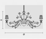 Подвесной светильник Masiero CLASSICA 5662 8