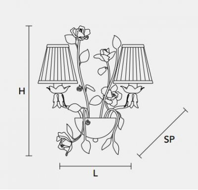 Настенный светильник Masiero CLASSICA 5662 A2 Настенный светильник Masiero CLASSICA 5662 A2