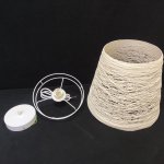 Светильник подвесной из ротанга Velante 569-716-01 бежевый