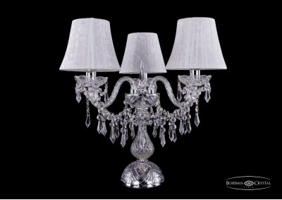 Настольная лампа Bohemia Ivele 5703/3/141-39/Ni/SH41 Настольная лампа Bohemia Ivele 5703/3/141-39/Ni/SH41