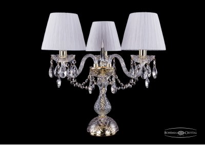 Настольная лампа Bohemia Ivele 5706/3/141-39/G/SH32 Настольная лампа Bohemia Ivele 5706/3/141-39/G/SH32