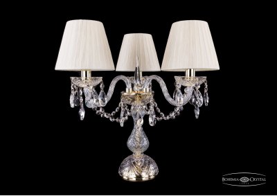 Настольная лампа Bohemia Ivele 5706/3/141-39/G/SH33 Настольная лампа Bohemia Ivele 5706/3/141-39/G/SH33