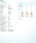 Светильник подвесной Eglo 94195 TARBES