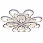 Светильник КАМЕЛИЯ белый d81 h12 Led 280W (3000-6000K) c пультом ДУ, с диммером Kink light 5821