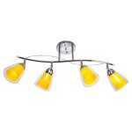 Светильник ЭкономСвет 5846GM/4CR YL+GN+BL+OR