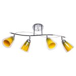 Светильник ЭкономСвет 5846GM/4CR YL+GN+BL+OR