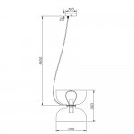 Подвесной светильник Divinare PAOLA 5865/06 SP-1