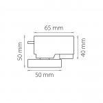 Трековое крепление с 1-фазным адаптером к 05101x/21444x Lightstar 592016 Asta