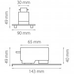 Трековое крепление с 1-фазным адаптером к 05121x Lightstar 592039 Asta