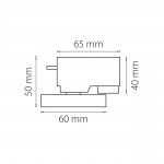 Трековое крепление с 1-фазным адаптером к 05104x Lightstar 592079 Asta