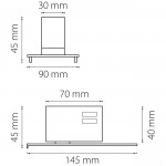 Трековое крепление с 3-фазным адаптером к 05121x Lightstar 594036 Asta