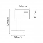 Трековое крепление с 3-фазным адаптером к 21443х/21448x Lightstar 594059 Asta