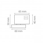 Трековое крепление с 3-фазным адаптером к 05104x Lightstar 594076 Asta